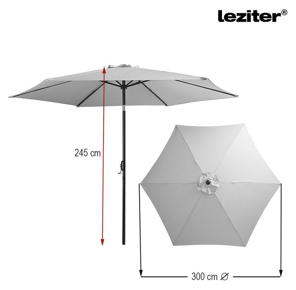 Solari kerti napernyő zöld 300 cm