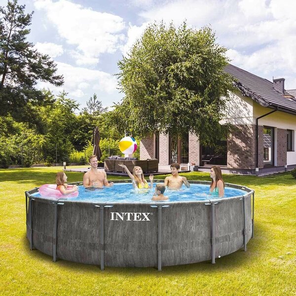 Intex Prism Frame 549x122cm Fémvázas medence szett(26744ND)