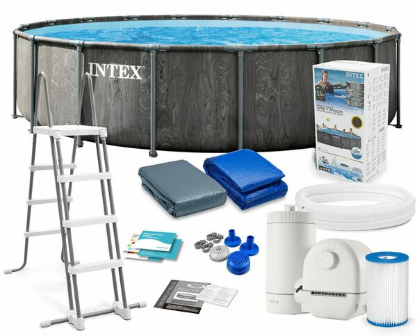 Intex Prism Frame 549x122cm Fémvázas medence szett(26744ND)