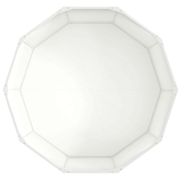 VidaXL Növénytartó Fehér 120 x 120 x 50 cm Acél