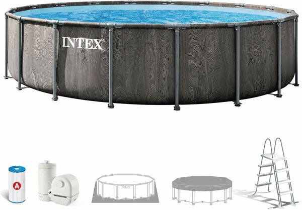 Intex Prism Frame 549x122cm Fémvázas medence szett(26744ND)