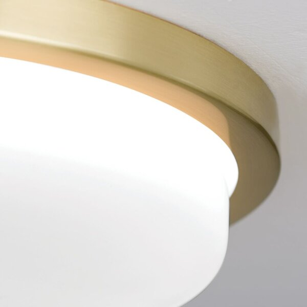 LEROX modern LED mennyezeti lámpa, 30 cm, matt réz