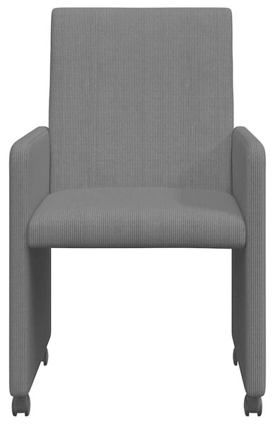 VidaXL Étkező Székek 2 pcs Sötétszürke 57 x 66 x 94 cm Bársony anyag