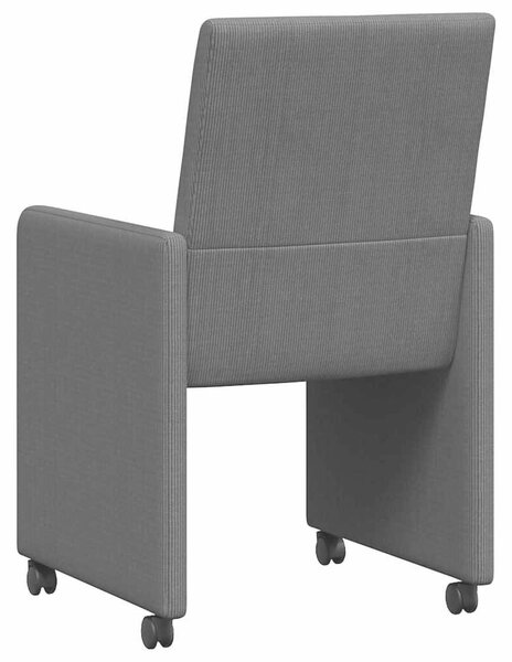 VidaXL Étkező Székek 2 pcs Sötétszürke 57 x 66 x 94 cm Bársony anyag