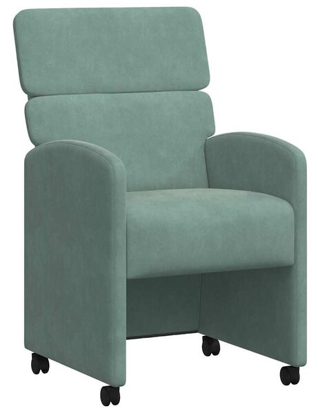 VidaXL Étkező Székek 2 pcs tengerzöld 58 x 65 x 98 cm Bársony