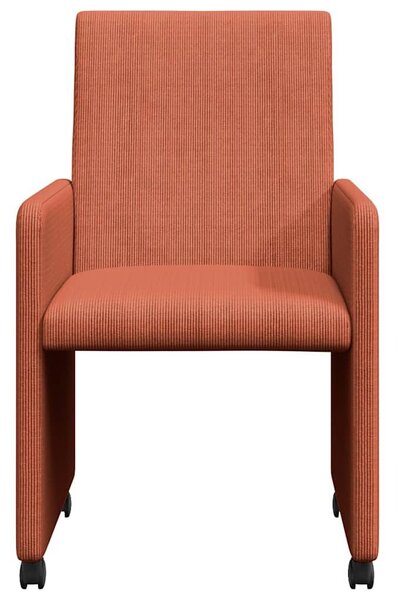 VidaXL Étkező Székek 2 pcs Piros narancs 57 x 66 x 94 cm Bársony anyag