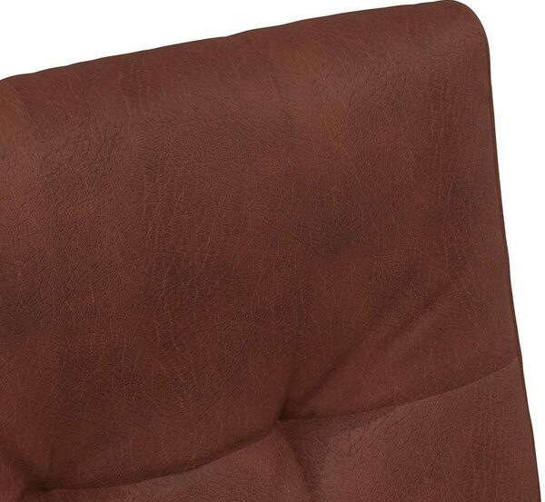 VidaXL Étkező Székek 2 pcs Fényes barna 57 x 67 x 98 cm Műbőr