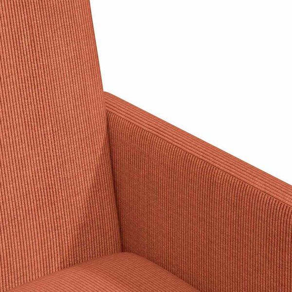 VidaXL Étkező Székek 2 pcs Piros narancs 57 x 66 x 94 cm Bársony anyag