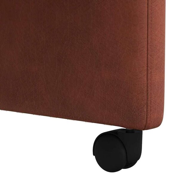 VidaXL Étkező Székek 2 pcs Fényes barna 57 x 67 x 98 cm Műbőr