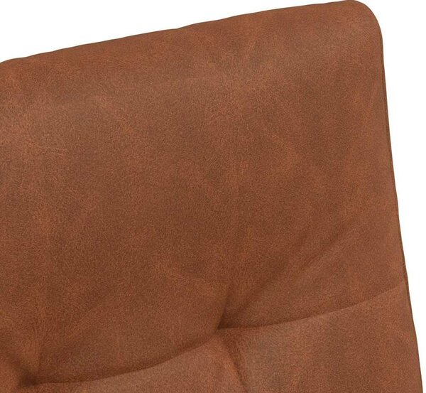 VidaXL Étkező Székek kerekekkel 2 pcs Barna 57 x 67 x 98 cm Műbőr