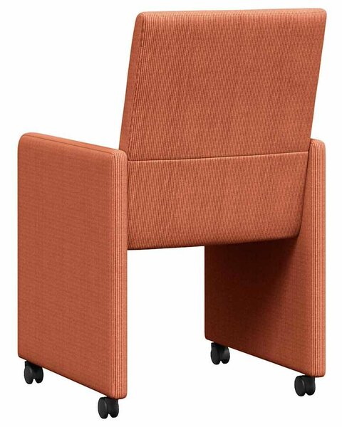 VidaXL Étkező Székek 2 pcs Piros narancs 57 x 66 x 94 cm Bársony anyag