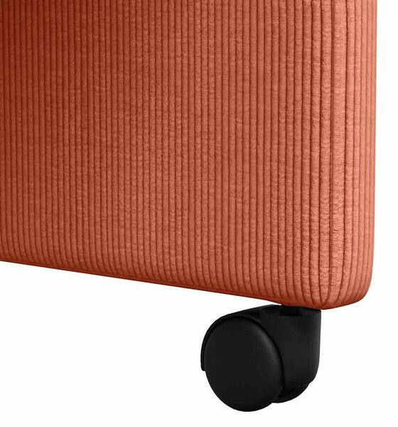 VidaXL Étkező Székek 2 pcs Piros narancs 57 x 66 x 94 cm Bársony anyag