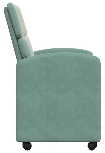 VidaXL Étkező Székek 2 pcs tengerzöld 58 x 65 x 98 cm Bársony