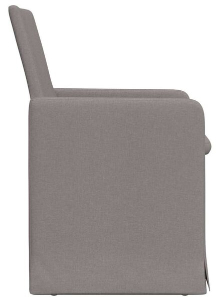 VidaXL Étkező Székek 2 pcs Tópszínű 57 x 67 x 95 cm szövet