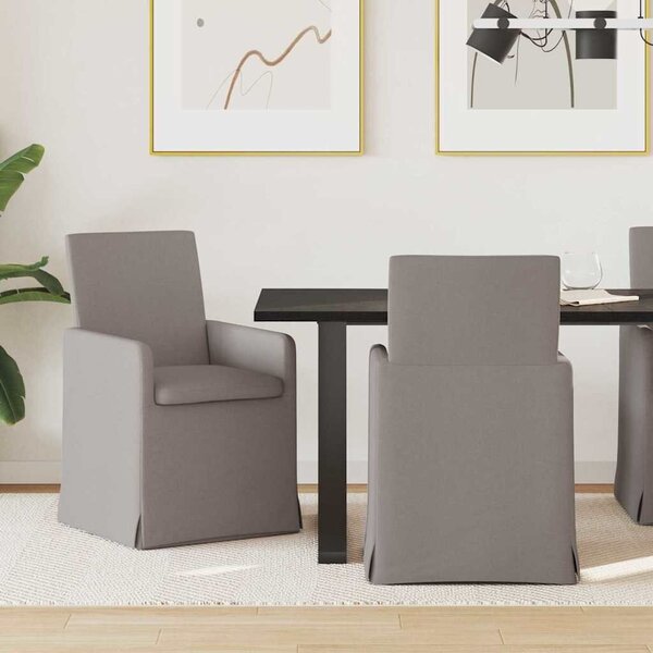 VidaXL Étkező Székek 2 pcs Tópszínű 57 x 67 x 95 cm szövet