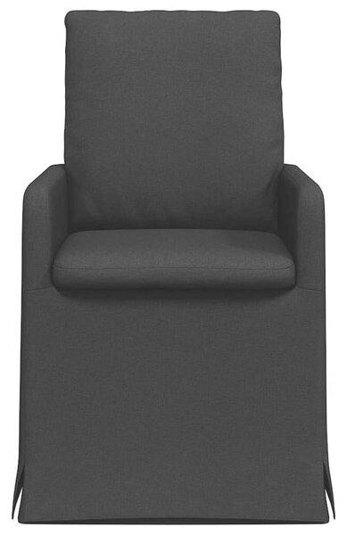 VidaXL Étkező Székek 2 pcs Fekete 57 x 67 x 98 cm szövet