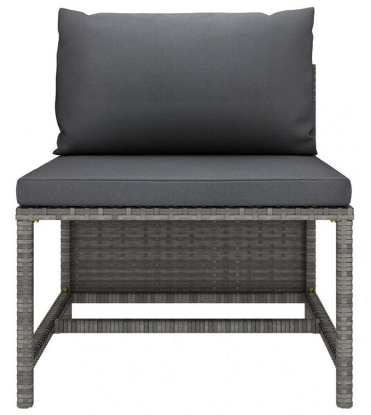 VidaXL Polyrattan Kerti Ülőgarnitúra - 4 részes - Szürke