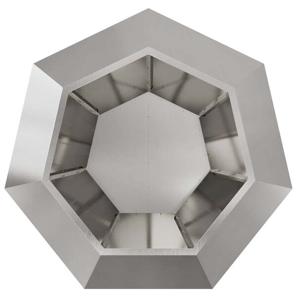 VidaXL Növénytartó 2 pcs Ezüst 100 x 100 x 80 cm Rozsdamentes acél