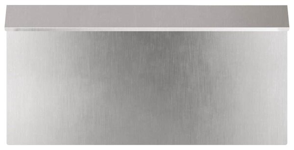 VidaXL Csiga kerítés 16 db 50 x 3,5 x 25 cm Rozsdamentes Acél Ezüst