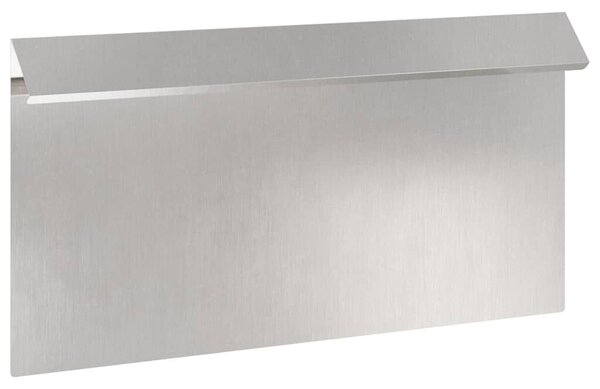 VidaXL Csiga kerítés 16 db 50 x 3,5 x 25 cm Rozsdamentes Acél Ezüst