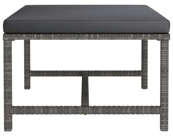 VidaXL Polyrattan Kerti Ülőgarnitúra - 4 részes - Szürke