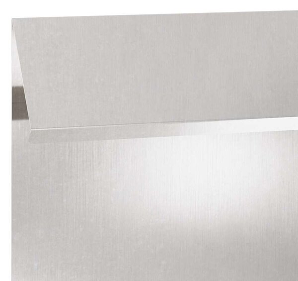 VidaXL Csiga kerítés 16 db 100 x 3,5 x 25 cm Rozsdamentes Acél Ezüst