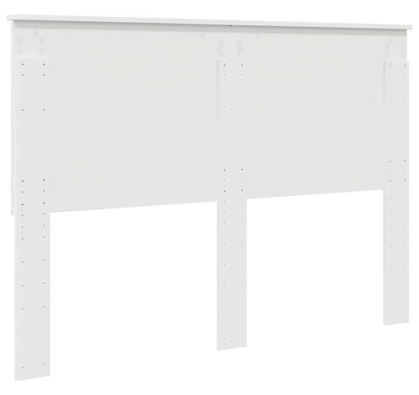 VidaXL Fejtámla Fényes Fehér 160 cm Faanyag