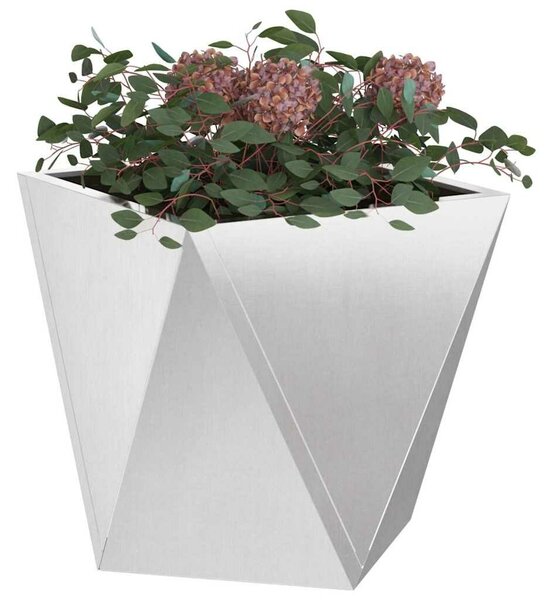 VidaXL Növénytartó 2 pcs Ezüst 50 x 50 x 50 cm Rozsdamentes acél