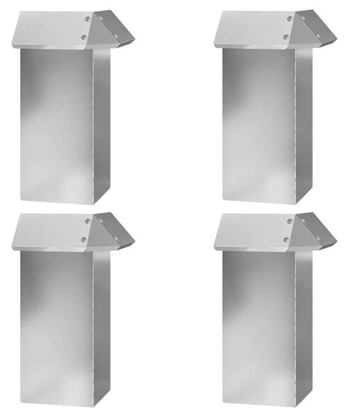 VidaXL Csiga kerítések 20 db 100 x 3,5 x 25 cm Horganyzott acél Ezüst