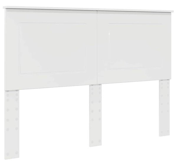 VidaXL Fejtámla Fényes Fehér 160 cm Faanyag