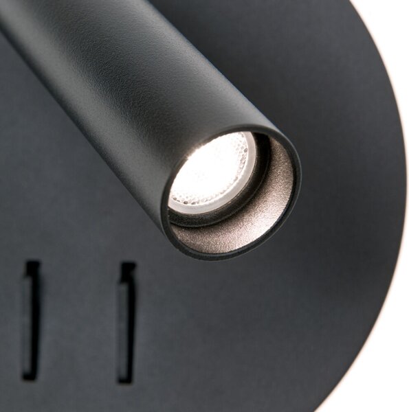 LENNY modern LED fali lámpa, matt fekete