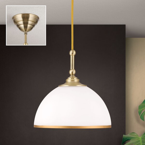 OLD LAMP klasszikus függőlámpa textil kábellel