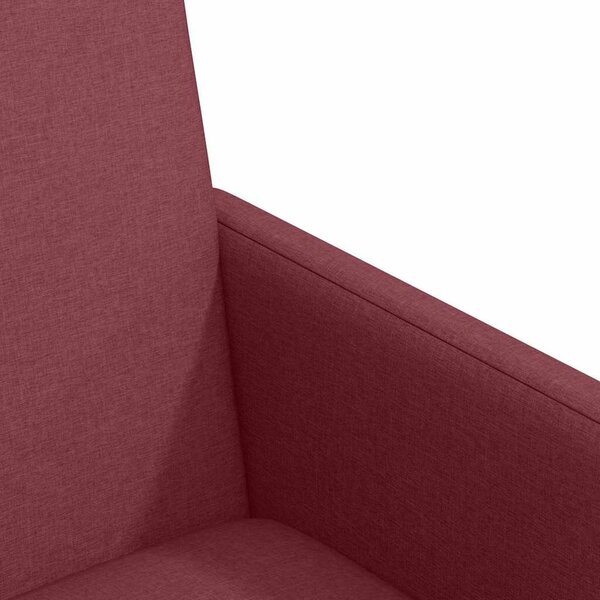 VidaXL Étkező Székek kerekekkel 2 pcs bordó 57 x 66 x 94 cm szövet