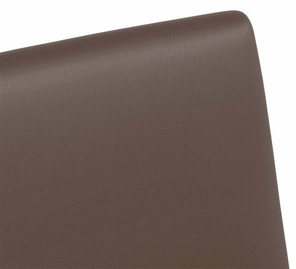 VidaXL Étkező Székek kerekekkel 2 pcs Barna 57 x 66 x 94 cm Műbőr