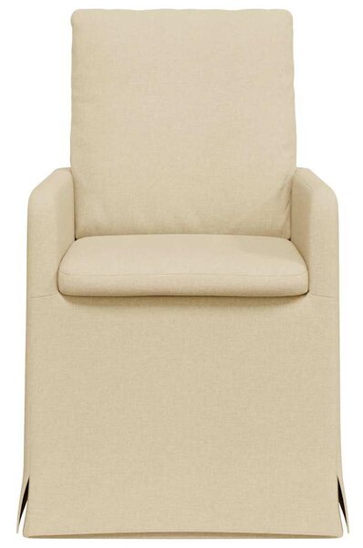 VidaXL Étkező Székek 2 pcs Krém 57 x 67 x 98 cm szövet
