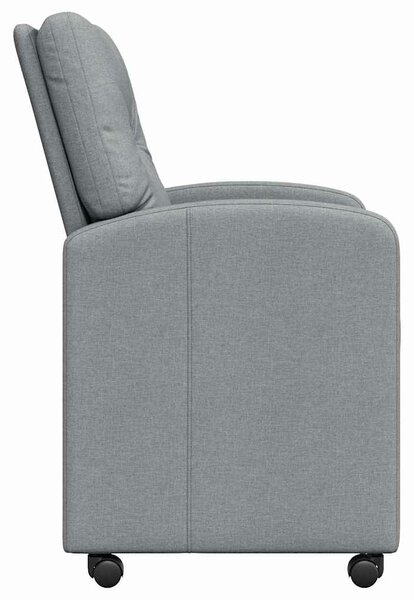 VidaXL Kerekes Étkező Székek 2 pcs Világosszürke 57 x 67 x 95 cm
