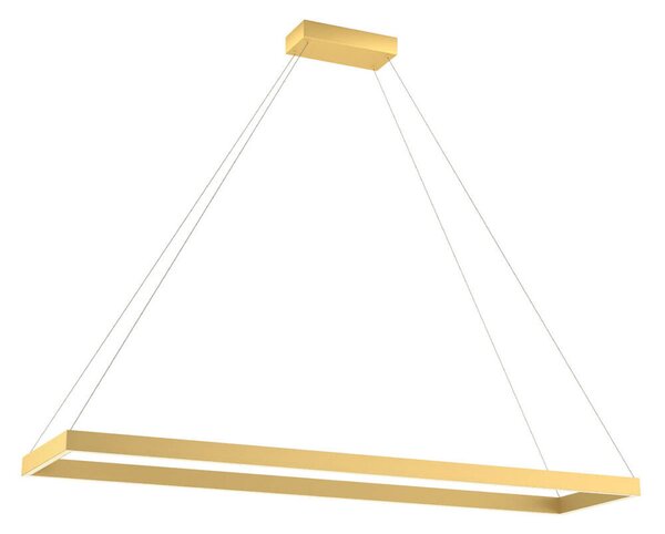 FEBE modern LED függőlámpa, matt arany, 30x120 cm, 4000K