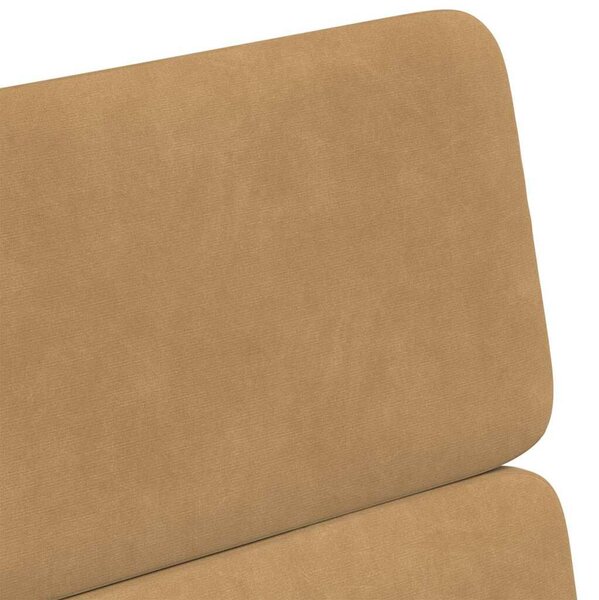 VidaXL Étkező Székek kerekekkel 2 pcs Barna 58 x 65 x 98 cm Bársony