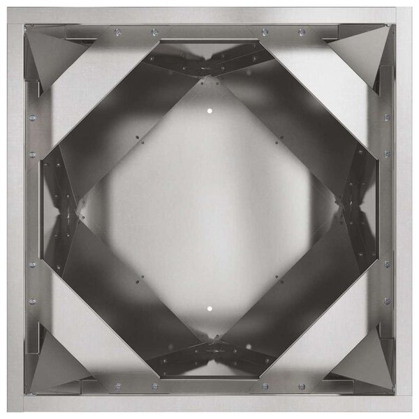 VidaXL Növénytartó 2 pcs Ezüst 50 x 50 x 75 cm Rozsdamentes acél
