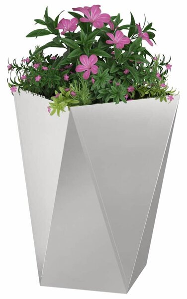 VidaXL Növénytartó 2 pcs Ezüst 50 x 50 x 75 cm Rozsdamentes acél