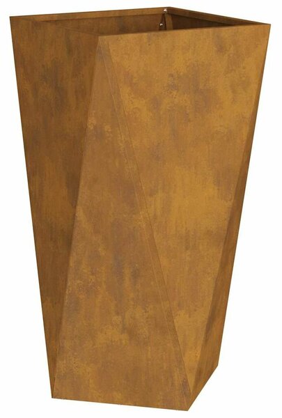 VidaXL Növénytartó 2 pcs Rozsdás 40 x 40 x 75 cm Időjárásálló acél