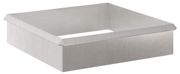 VidaXL Csiga kerítések 8 db 100 x 3,5 x 25 cm Rozsdamentes acél Ezüst