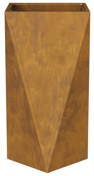 VidaXL Növénytartó 2 pcs Rozsdás 40 x 40 x 75 cm Időjárásálló acél