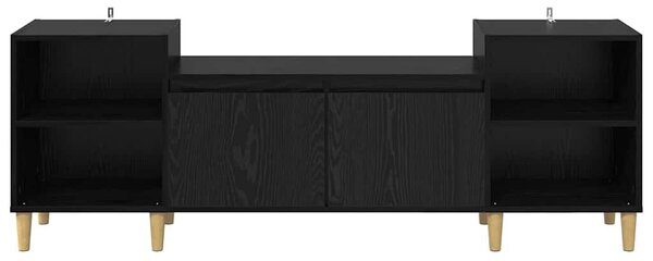 VidaXL TV szekrény Fekete tölgy 160 x 35 x 55 cm Faanyag