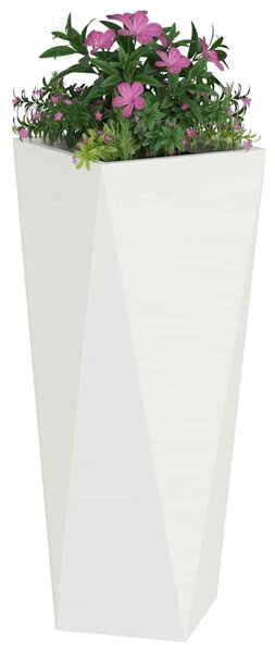 VidaXL Növénytartó 2 pcs Fehér 30 x 30 x 75 cm Acél