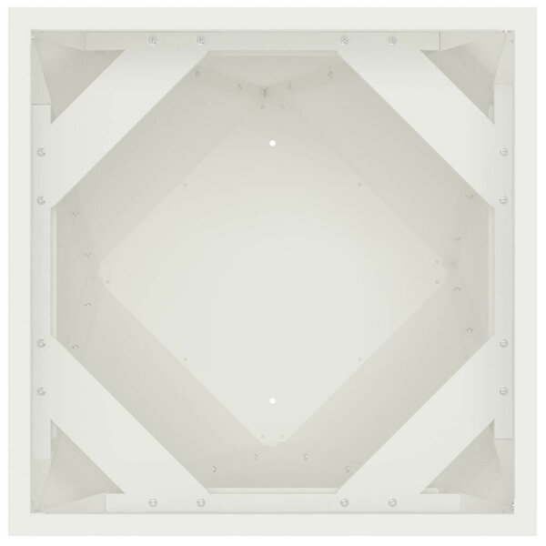 VidaXL Növénytartó 2 pcs Fehér 30 x 30 x 75 cm Acél