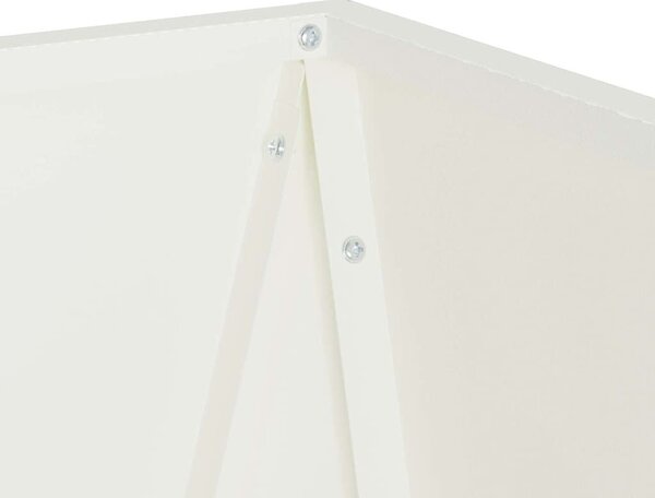 VidaXL Növénytartó 2 pcs Fehér 30 x 30 x 75 cm Acél