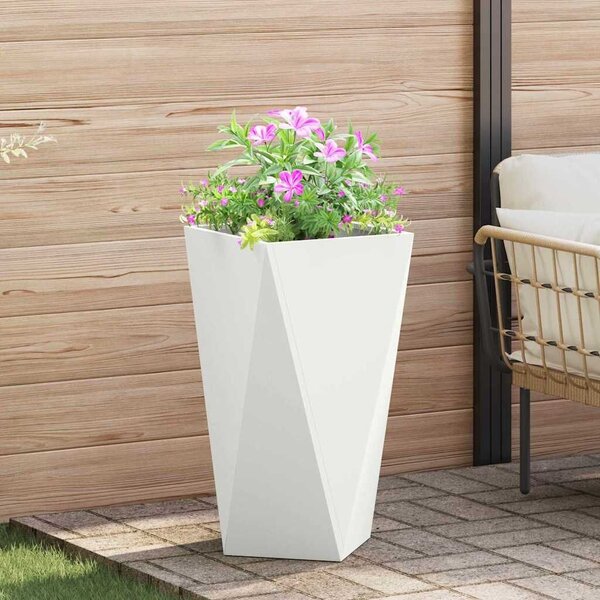 VidaXL Növénytartó 2 pcs Fehér 40 x 40 x 75 cm Acél