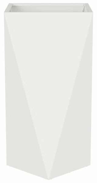 VidaXL Növénytartó 2 pcs Fehér 40 x 40 x 75 cm Acél