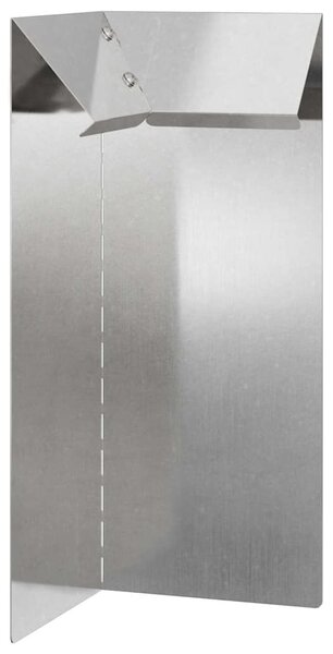 VidaXL Csiga kerítések 16 db 100 x 3,5 x 25 cm Rozsdamentes acél Ezüst